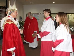 pentacost mass altar servers